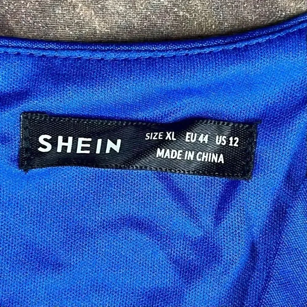 SHEIN Glamour Elegant Blue Formal Dress XL 12